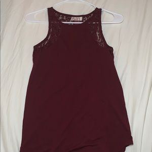Maroon tank top